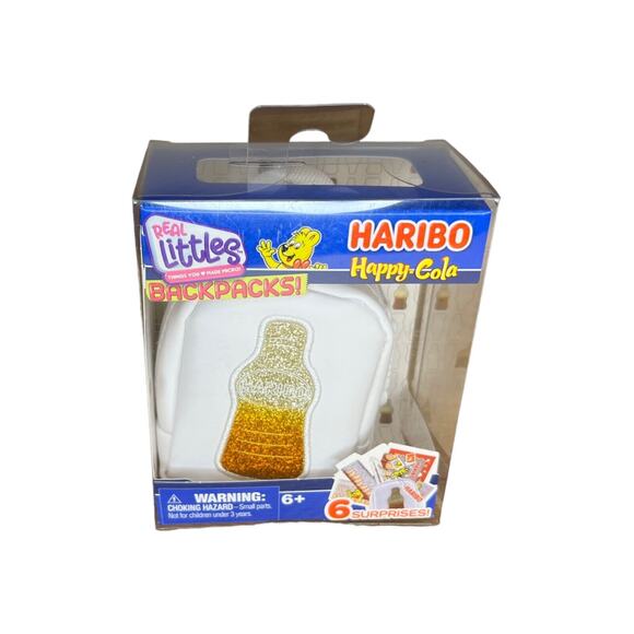 Real Littles Haribo Happy Cola Toy Mini Backpacks With 6 Surprises Inside - Picture 1 of 5